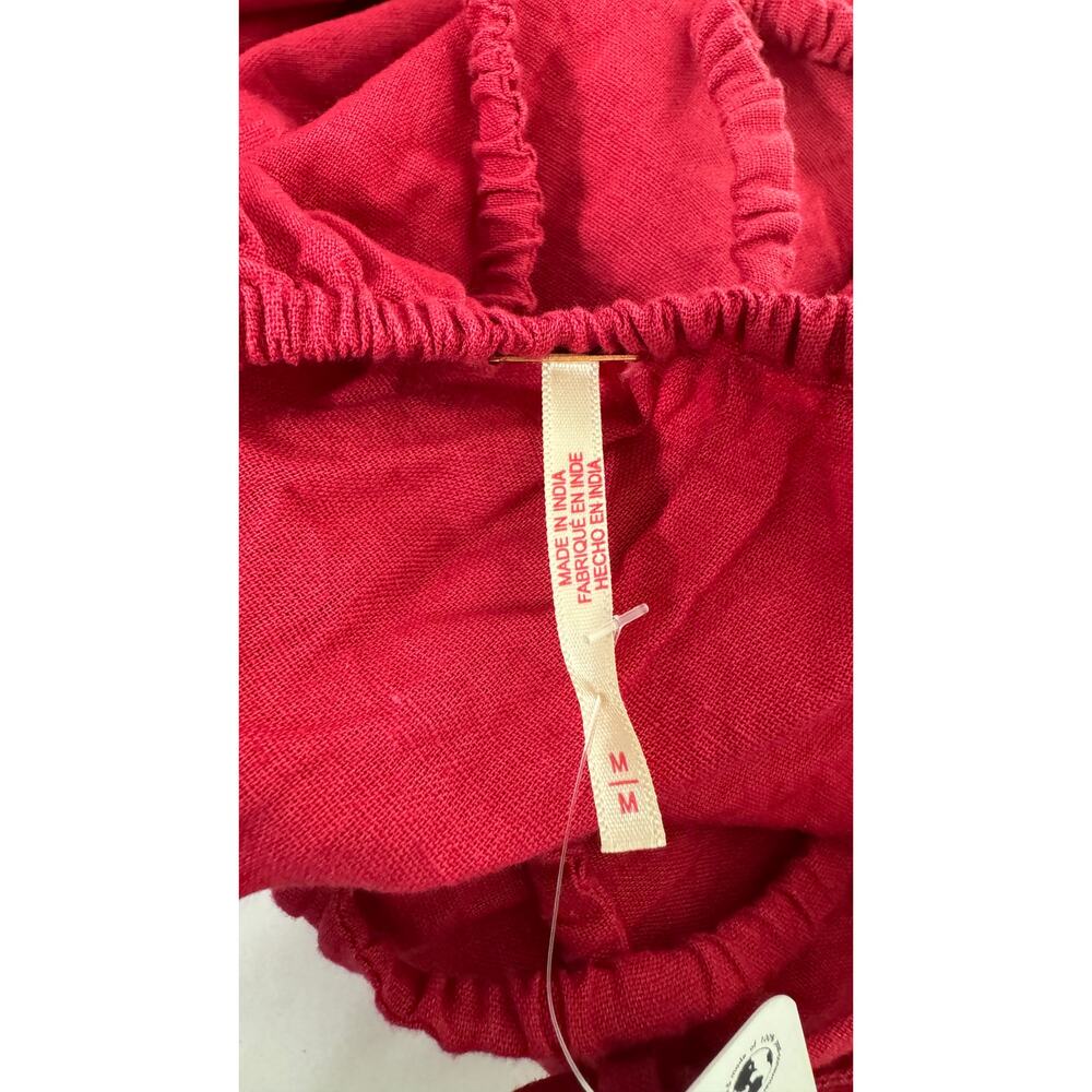 Free People Tell All Mini Dress Womens Medium Red  Sleeveless New Low Back - Picture 12 of 13